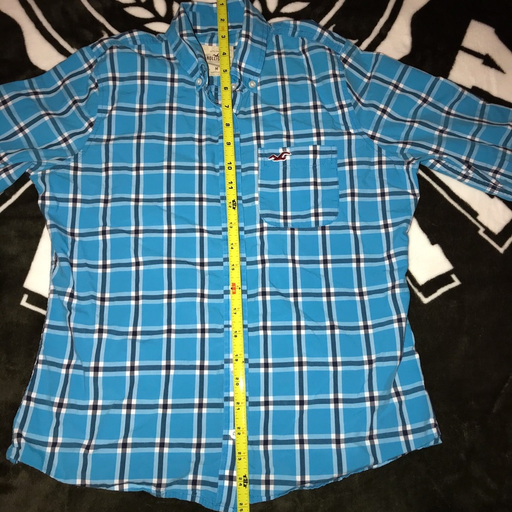 🤍💙HOLLISTER LONG SLEEVE BUTTON UP SHIRT💙🤍 - Picture 11 of 12